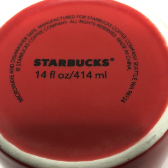 Red Starbucks Holiday Christmas Ornament 14 oz Mug - Picture 5 of 5